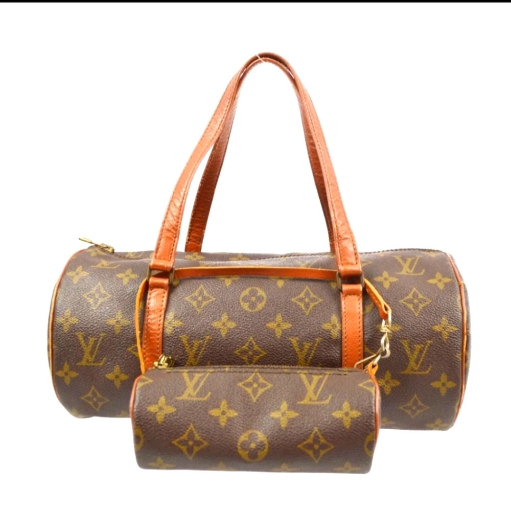 Louis Vuitton PAPILLON 30 Handbag Pouch Monogrammed Canvas